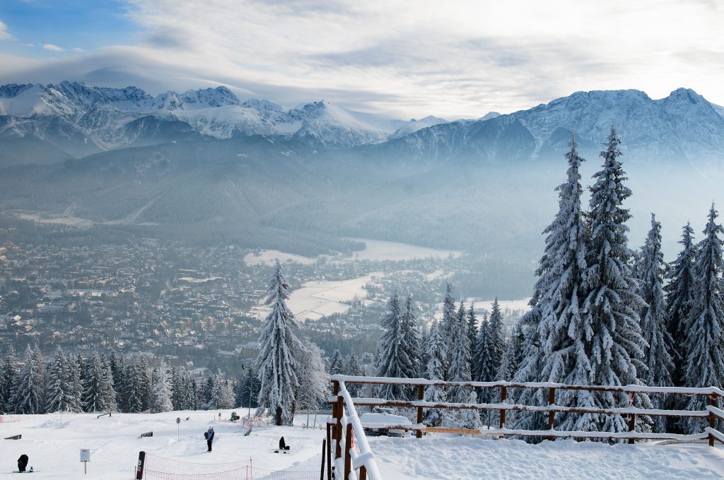 Widok na Tatry z Gubalowki